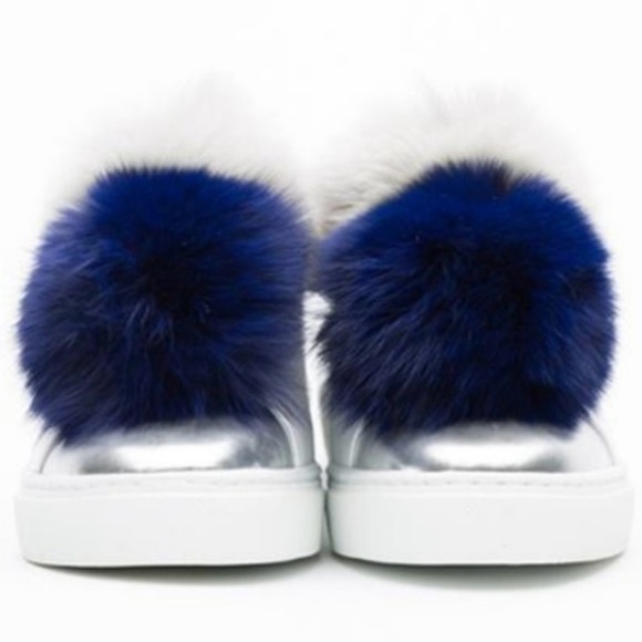HERE/NOW Arian PomPom Trim Sneakers - Picture 3 of 14